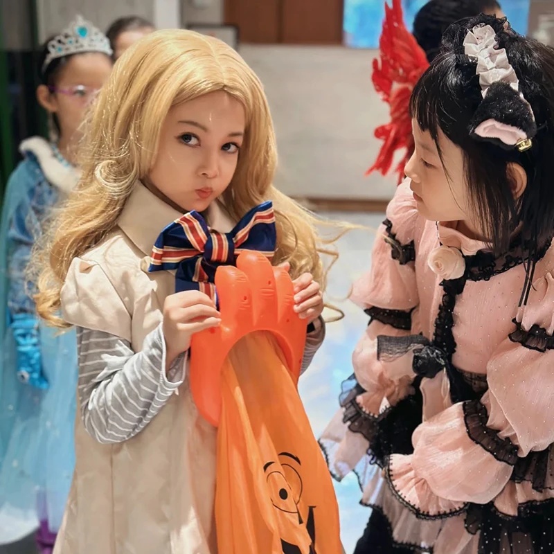 Anime Cosplay Ai - kmn2 M3GAN コスプレ衣装 AI ロボット人形 黄みがかったドレッスカラー