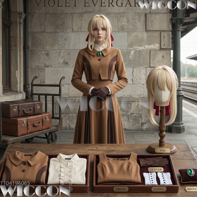 Violet Evergarden Dress - ヴァイオレットエヴァーガーデンコスプレ衣装学校制服ドレス女性スカートトップソックス恐ろしい映画コート女性ロリータナヴィダードカーニバル