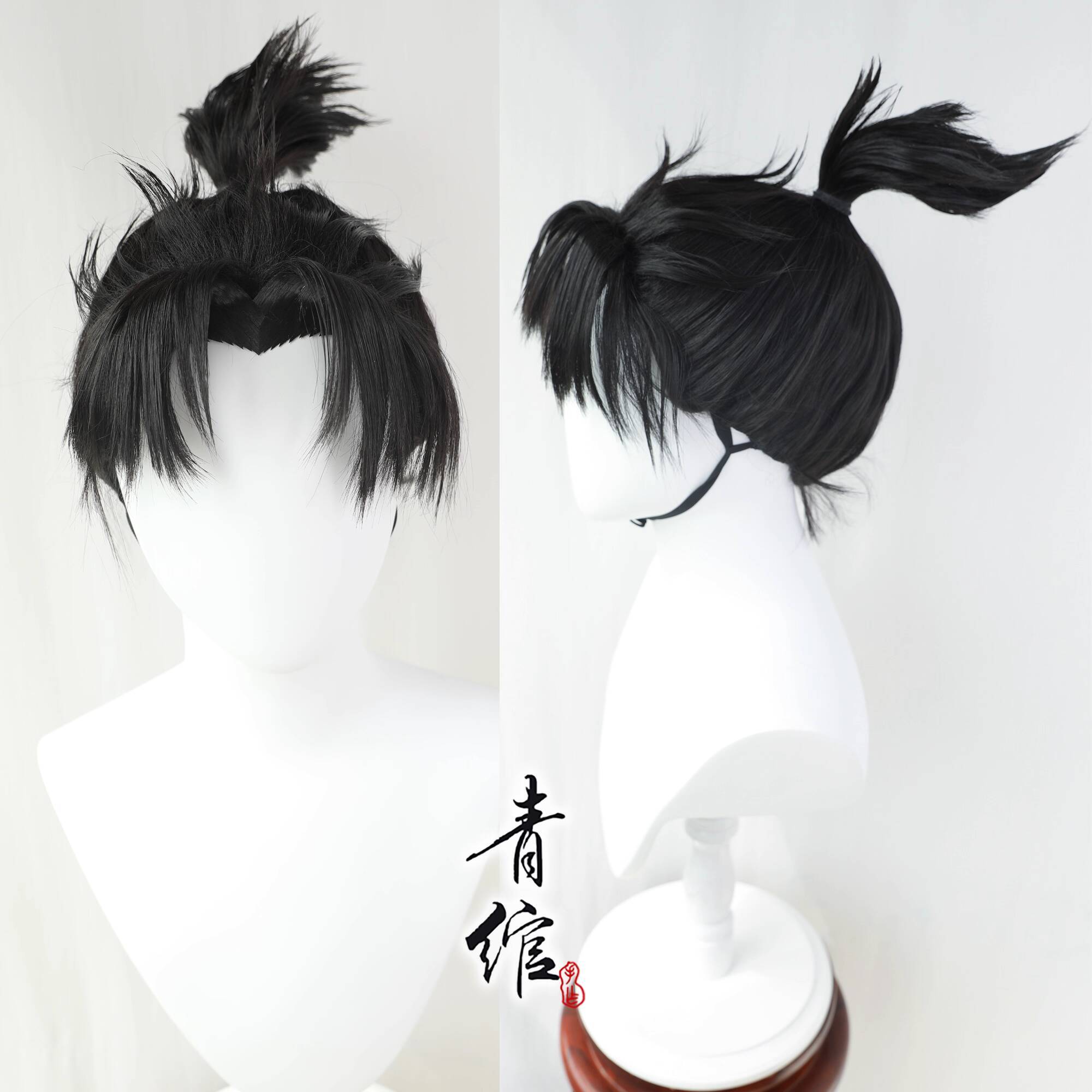 Anime Cosplay Title - アニメ新タイトルリストコスプレ楊堅男性沈香パッチ映画同型ウィッグセット