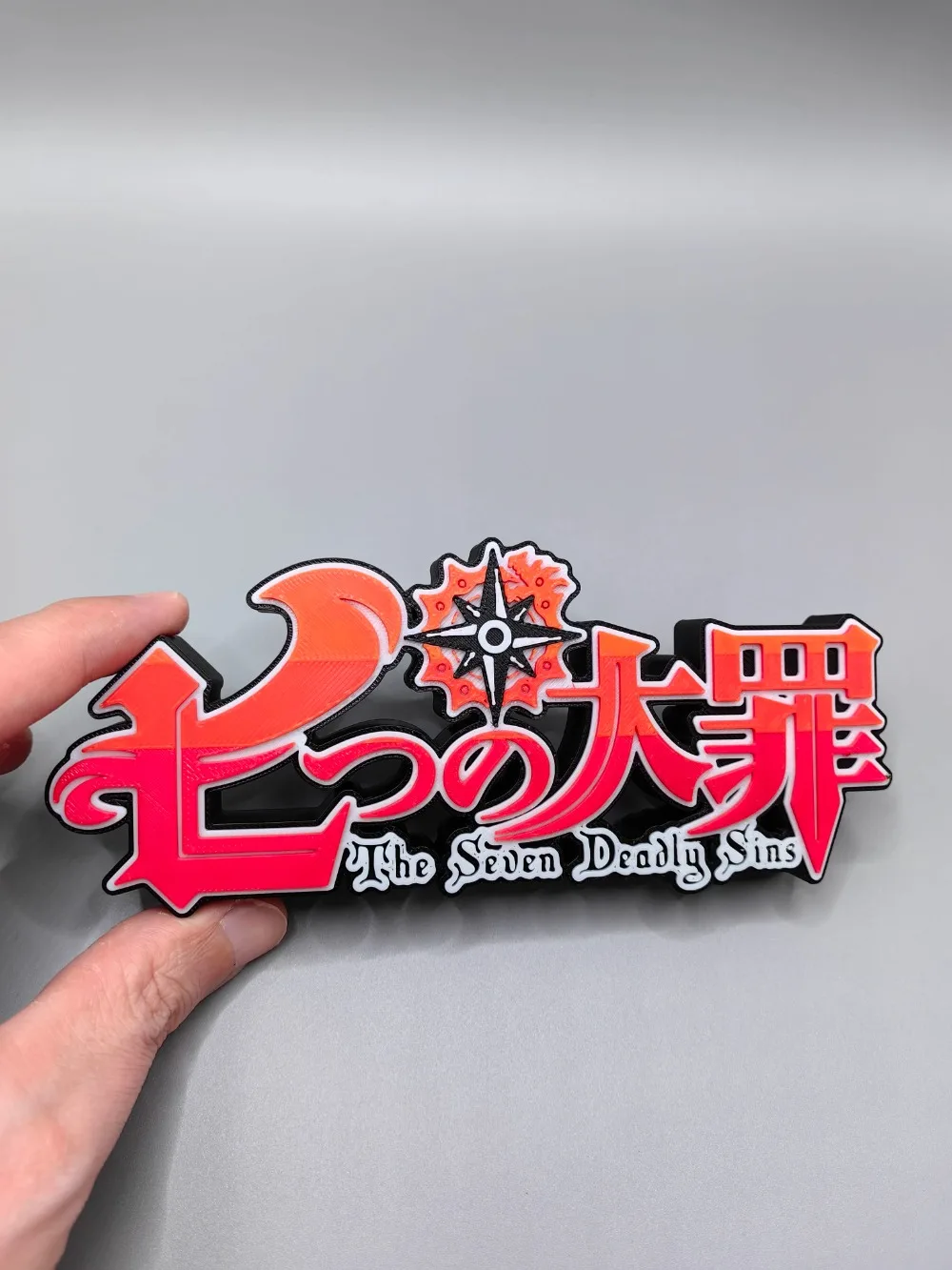 Anime Cosplay Title - アニメ七つの大罪 3D モデル人形タイトル銘板メリオダスホークフィギュアディスプレイ小道具コスプレ展示飾りおもちゃ