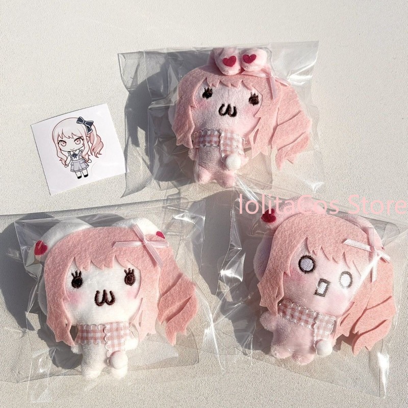 Anime Cosplay For Girls - アニメ PJSK プロジェクトセカイ水木咲愛かわいいバニーぬいぐるみキーホルダーペンダントバッグチャーム手作りぬいぐるみおもちゃピンク女の子の誕生日プレゼント