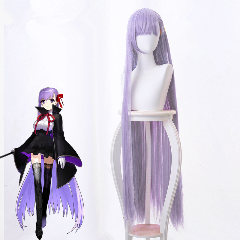 極薄のコスプレウィッグ,黒のコート,滑らかで長い髪,合成皮革 - Anime Cosplay Girl With Black Hair のレビューと価格