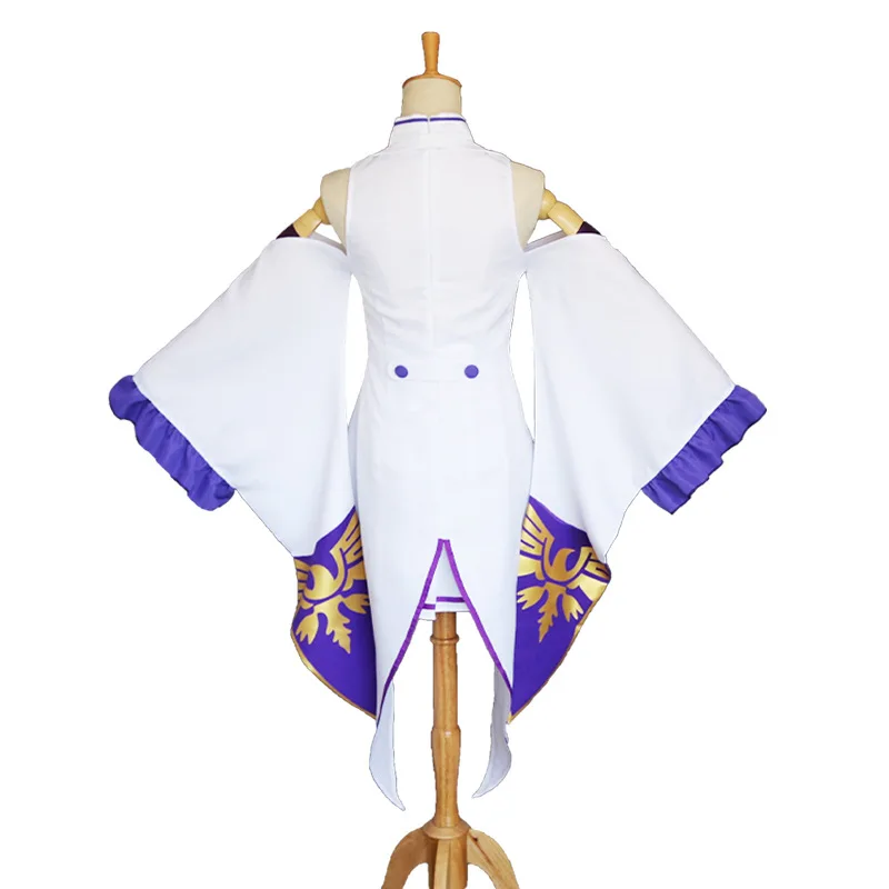 Reゼロから始める異世界生活エミリアコスプレ衣装女性の帽子ド - Anime Cosplay Re Zero のレビューと価格