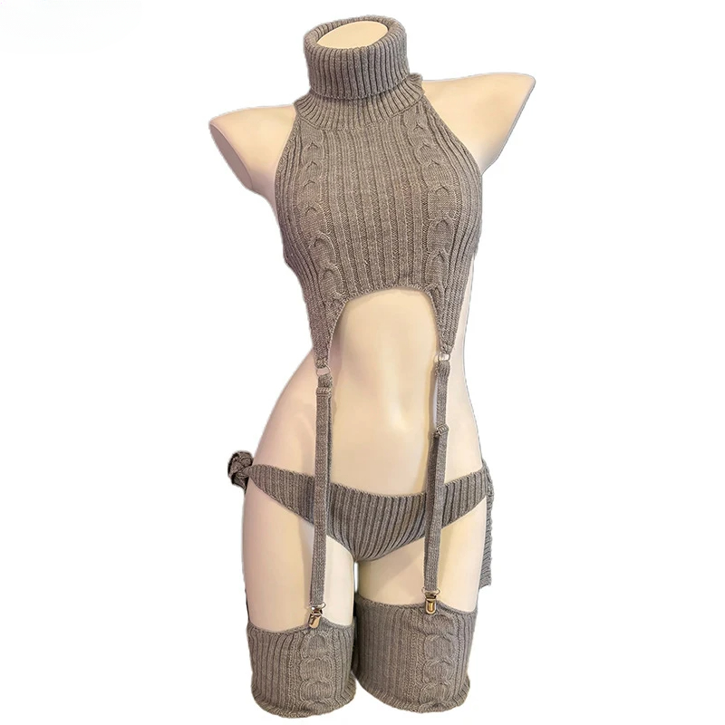 女性キャットガールアニメコスプレ衣装 - グレーのタートルネ - Anime Cosplay For Girls のレビューと価格