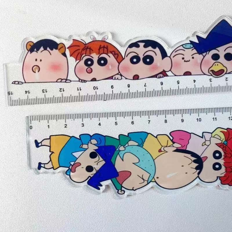 クレヨンしんちゃん漫画かわいい学生用アクリル定規カワイイ文房 - Anime Cosplay Drawing のレビューと価格