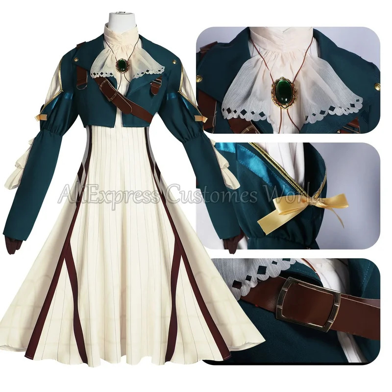 CyAnime バイオレットエヴァーガーデンコスプレ衣装女性 - Violet Evergarden Dress のレビューと価格