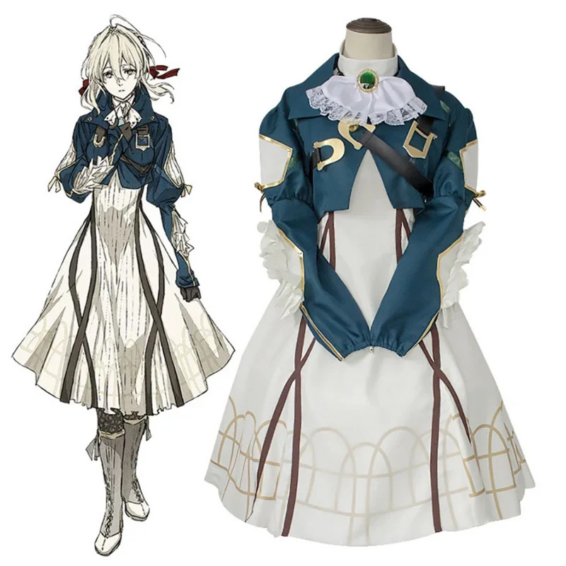 アニメバイオレットエヴァーガーデンコスプレドレス Vesti - Violet Evergarden Dress のレビューと価格