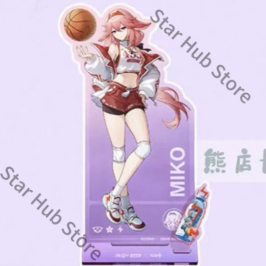 原神インパクト八重巫女三五宮ここみレーザーバッジアクリルスタ - Cosplay Anime Yae Miko のレビューと価格