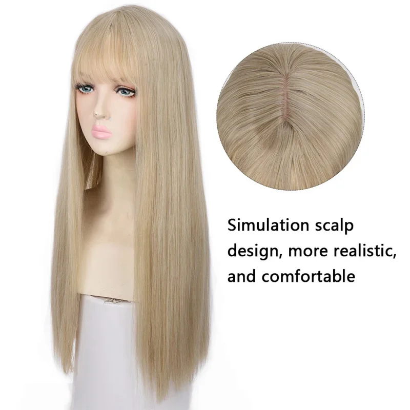 2026 Houyan 合成ロングストレートヘアウィッグコス - Anime Cosplay Girl With Black Hair のレビューと価格