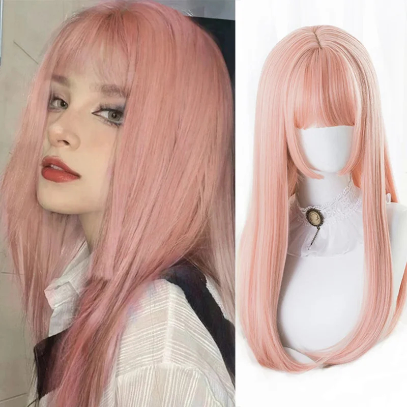 2026 Houyan 合成ロングストレートヘアウィッグコス - Anime Cosplay Girl With Black Hair のレビューと価格