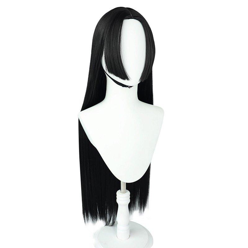 アニメボア・ハンコックコスプレウィッグロングストレート黒髪ロ - Anime Cosplay Girl With Black Hair のレビューと価格