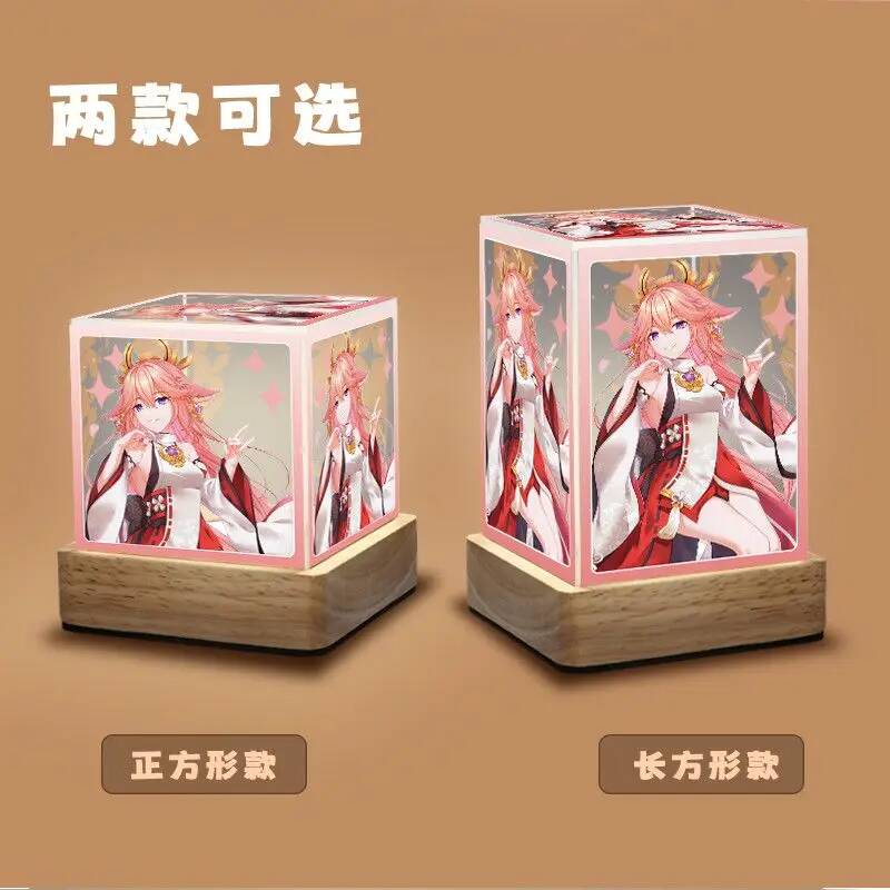 原神インパクト八重巫女コスプレアクリル三色ナイトACGライト - Cosplay Anime Yae Miko のレビューと価格
