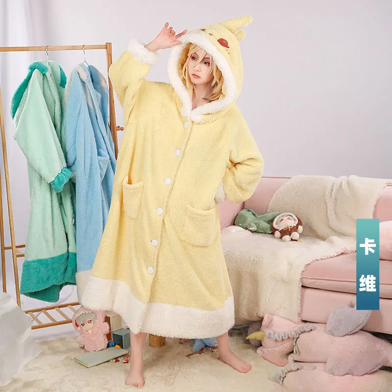 コスプレ衣装,パジャマ,クリスマス,毛布,zhongli,x - Cosplay Anime Yae Miko のレビューと価格