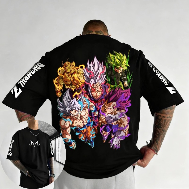 ドラゴンボール多用途親子 Tシャツメンズ秋/冬新アニメプリン - Anime Cosplay Plus Size のレビューと価格