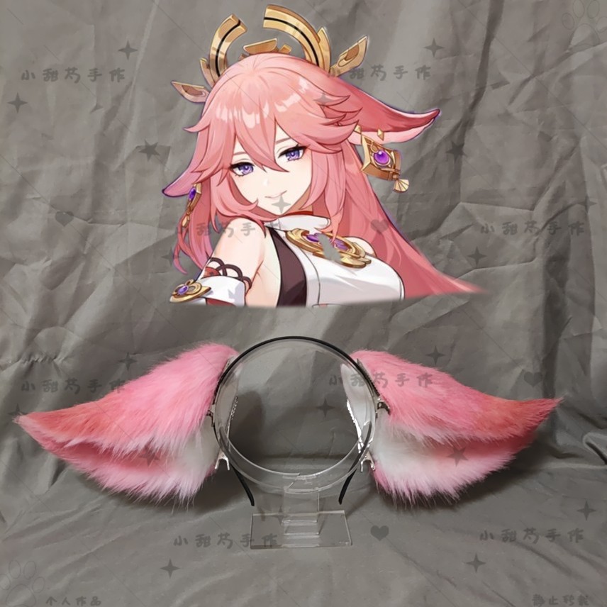 女の子のための漫画のヘッドバンド,関節炎のあるヘアバンド,ハ - Cosplay Anime Yae Miko のレビューと価格