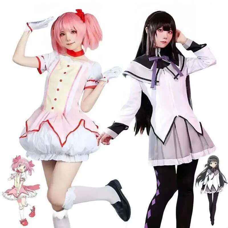 魔法少女まどか☆マギカ暁美ほむら鹿目まどかコスプレ衣装戦闘服 - Anime Cosplay Ninja のレビューと価格