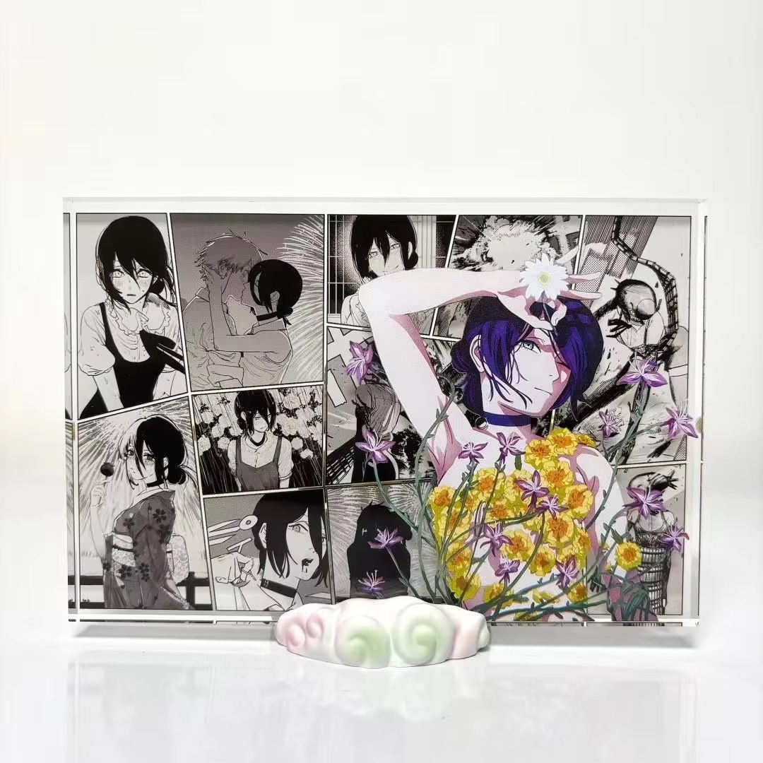 アニメフィギュアデンジとレゼアクリルスタンドカードモデルデス - Anime Cosplay Props のレビューと価格